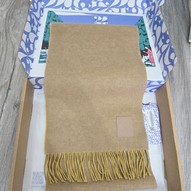 LOWEW 雙面雙色圍巾-3