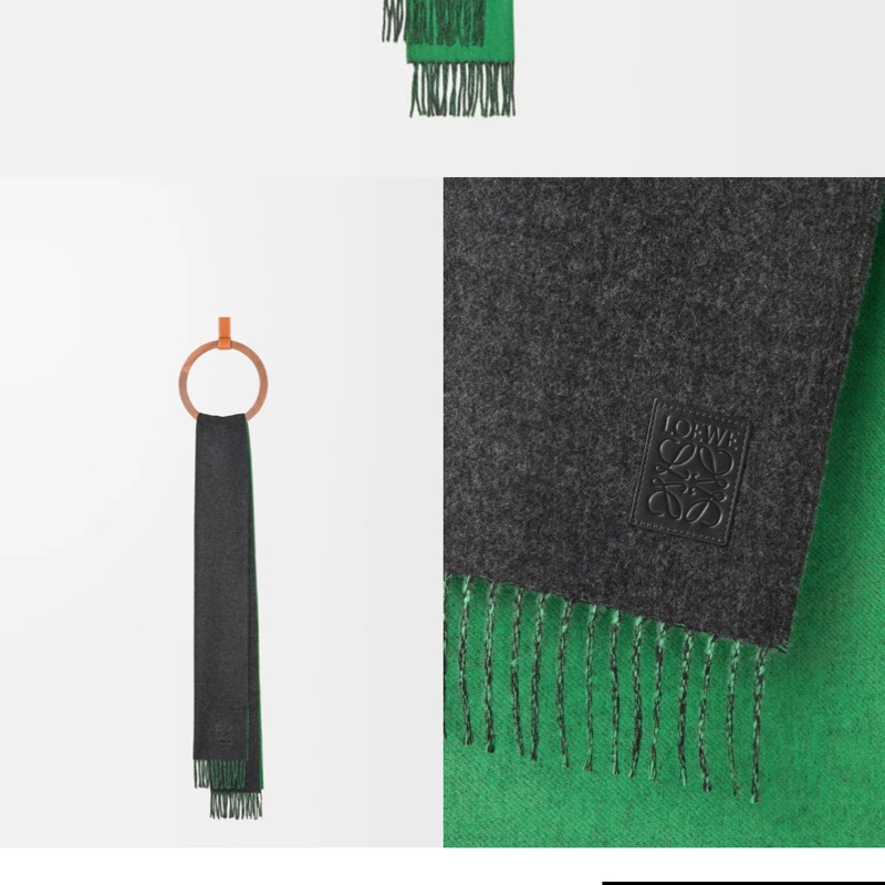 LOWEW 雙面雙色圍巾-7