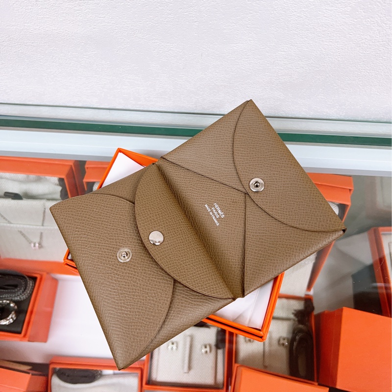 Hermes calvi duo 大象灰卡包-0