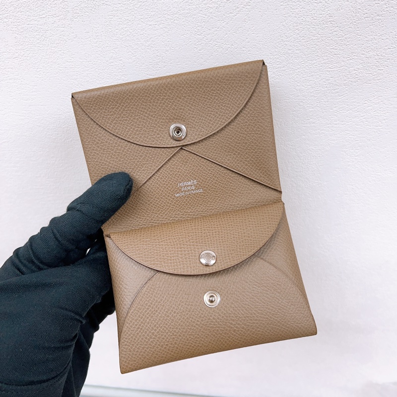 Hermes calvi duo 大象灰卡包-1