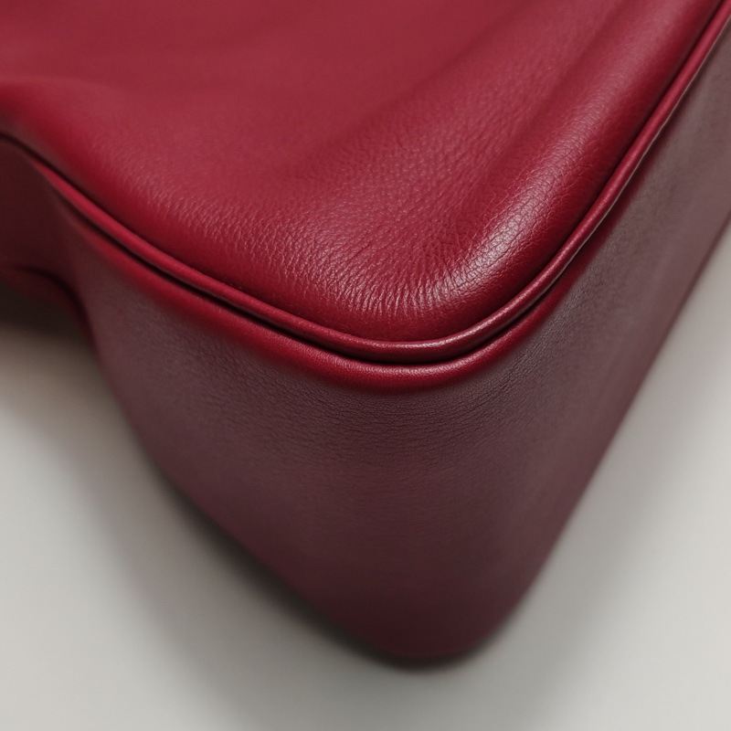 議價私我💼 Delvaux Givry 牛皮純色金屬扣飾單肩包-12