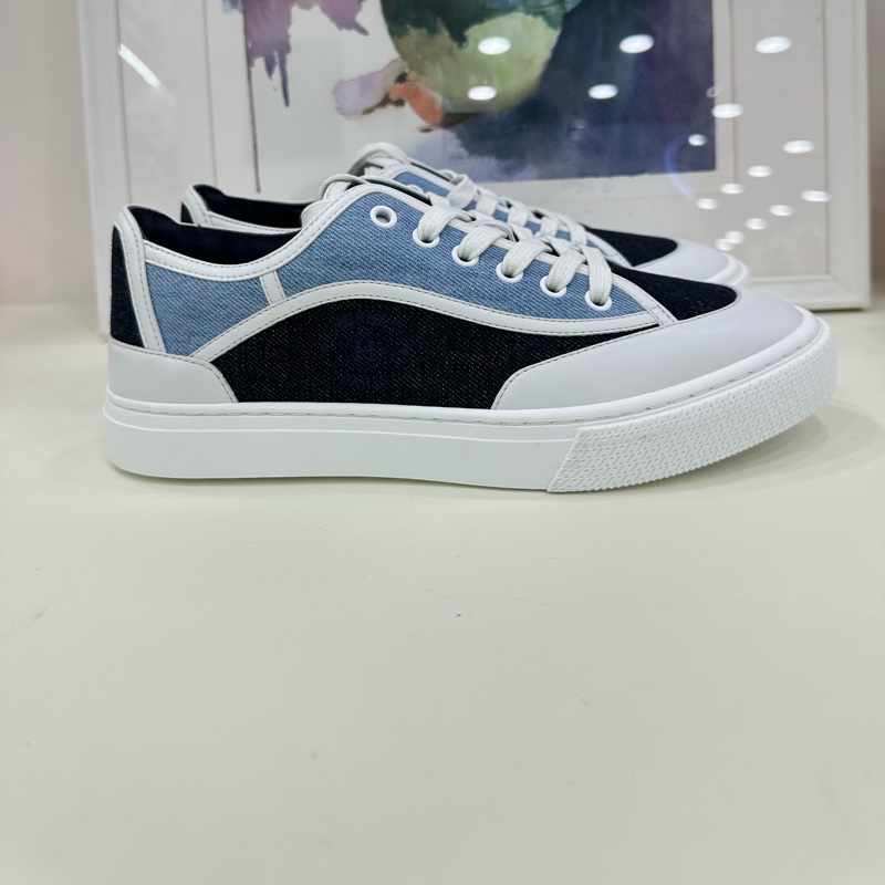 Hermes愛馬仕25年新款Gst牛仔休閒小板鞋38.5碼全新-2