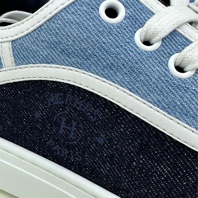 Hermes愛馬仕25年新款Gst牛仔休閒小板鞋38.5碼全新-4