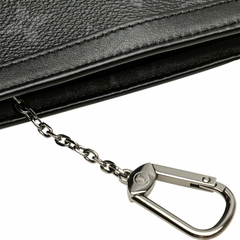 路易威登 Monogram Eclipse 手拿包 Cle Voyage 零錢包 M82776 黑色 PVC 皮革 男士路易威登LOUIS VUITTON官方線上旗艦店-4