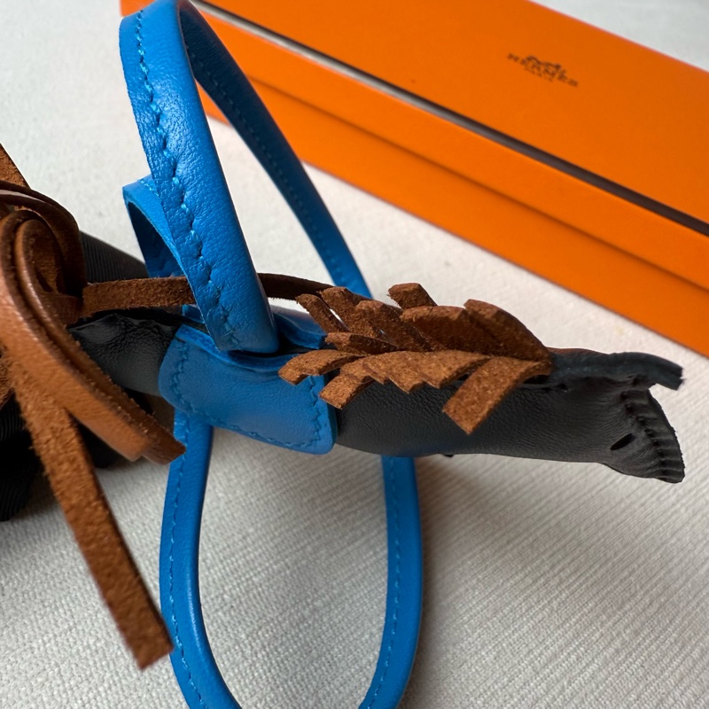 HERMES 愛馬仕Rodeo PM小馬37金棕黑藍色-6