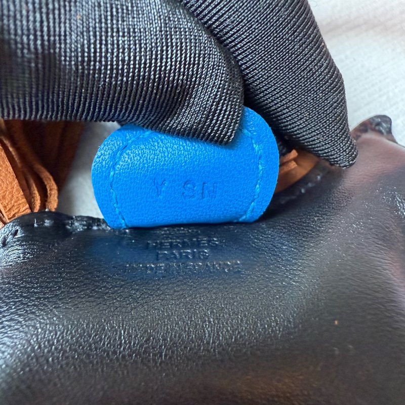 HERMES 愛馬仕Rodeo PM小馬37金棕黑藍色-7