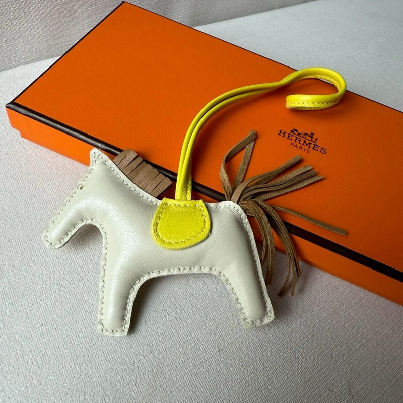 HERMES RODEO 愛馬仕白黃棕小馬-1