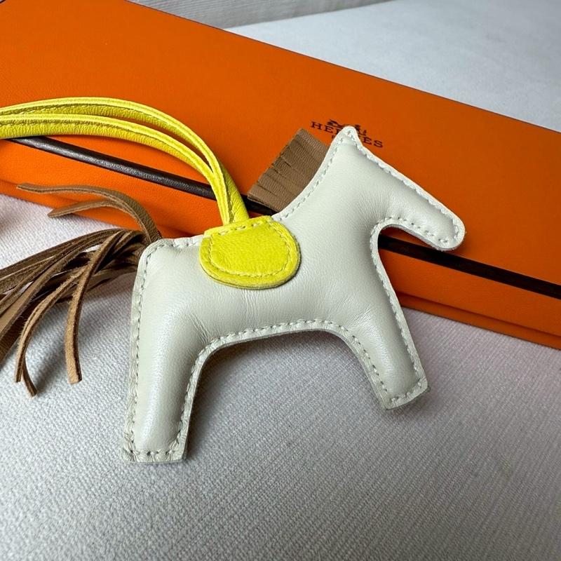 HERMES RODEO 愛馬仕白黃棕小馬-3