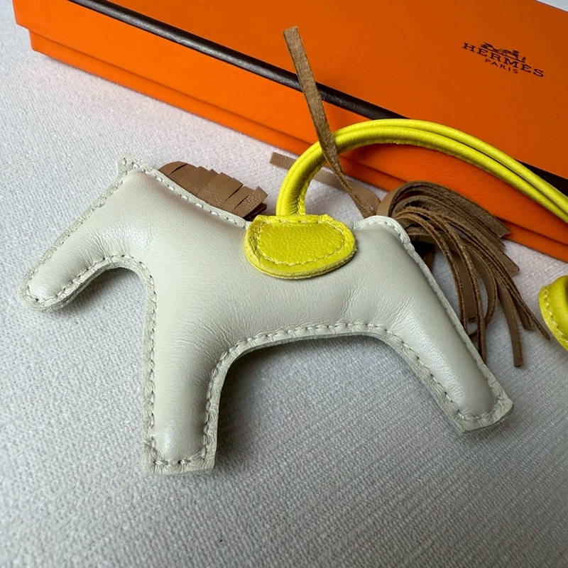 HERMES RODEO 愛馬仕白黃棕小馬-4