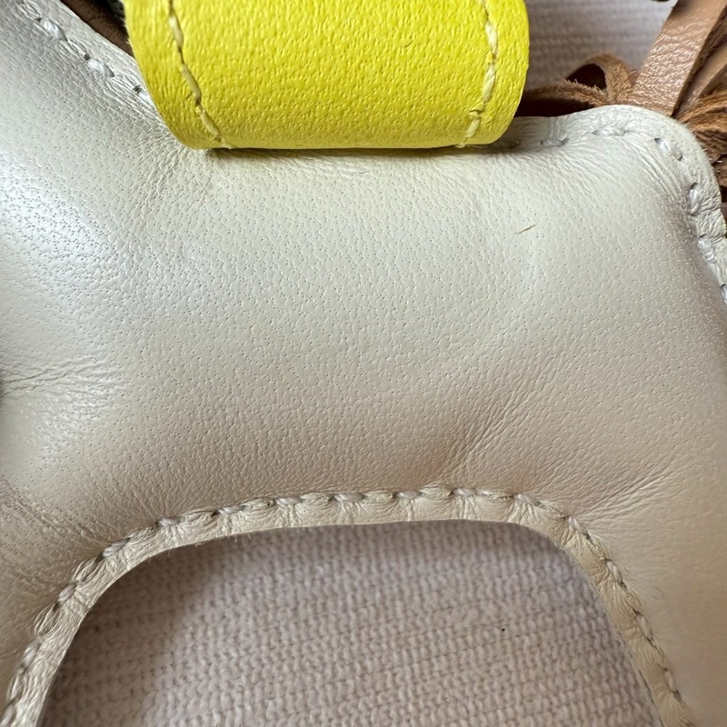 HERMES RODEO 愛馬仕白黃棕小馬-6