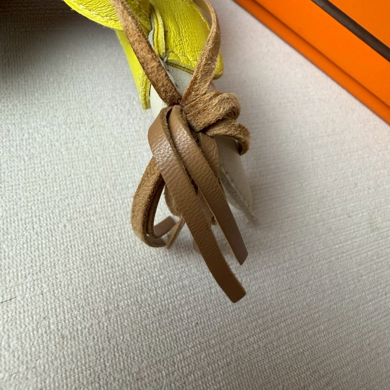 HERMES RODEO 愛馬仕白黃棕小馬-7