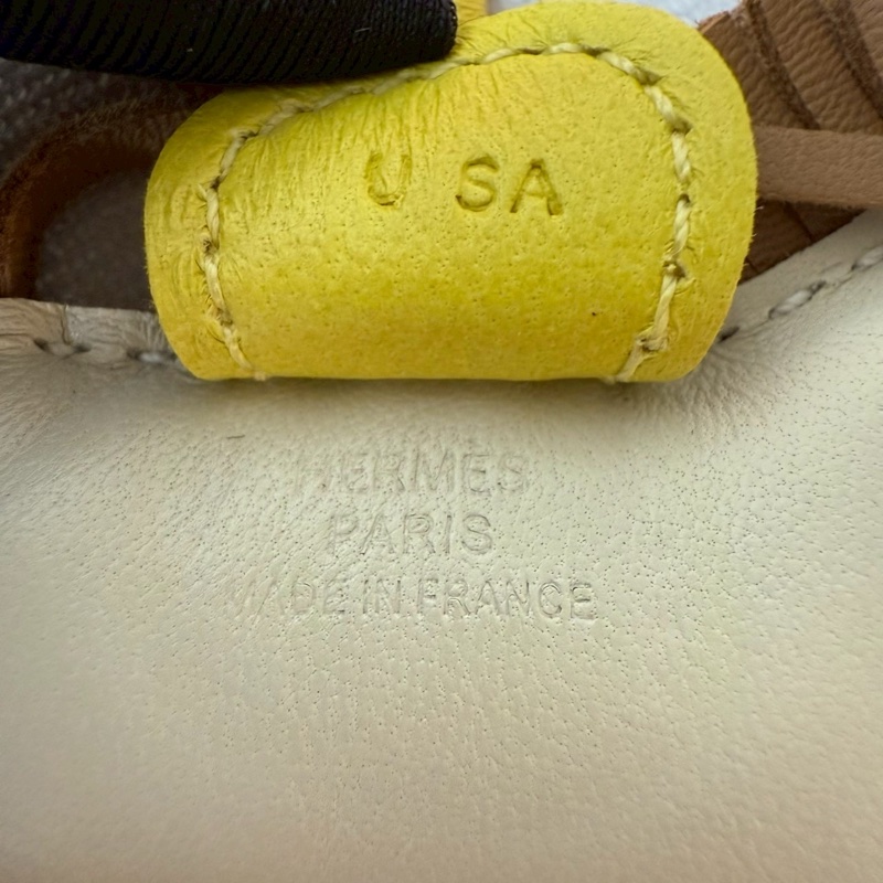 HERMES RODEO 愛馬仕白黃棕小馬-8