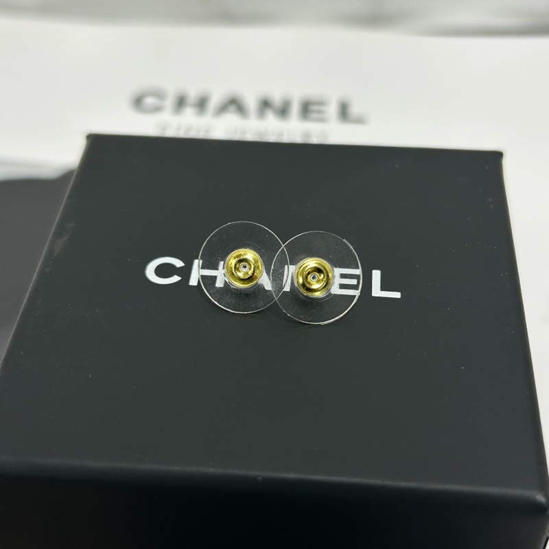 Chanel B24雙C水鑽耳釘 附件:盒子，塵袋，冊子~-5