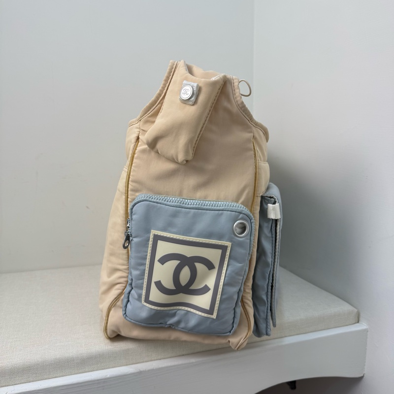 CHANEL 多功能帆布肩背包-7