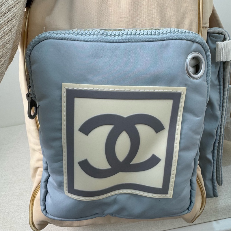 CHANEL 多功能帆布肩背包-20