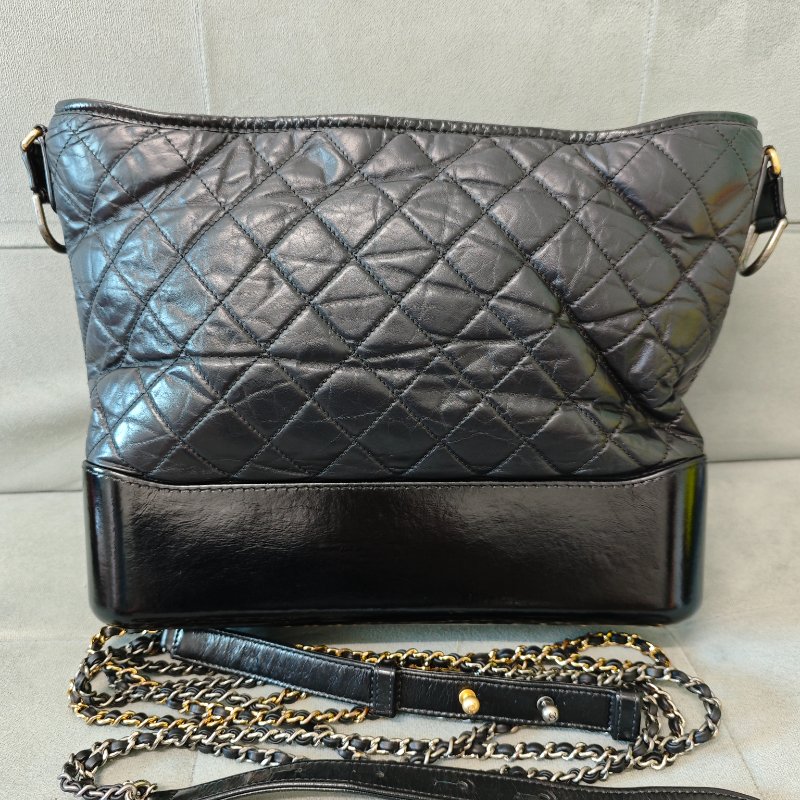 Chanel 流浪袋 Gabrielle系列 大號 黑色牛皮-1