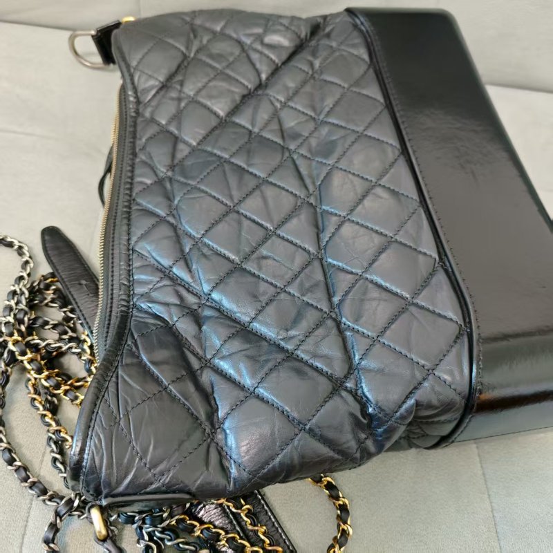 Chanel 流浪袋 Gabrielle系列 大號 黑色牛皮-5