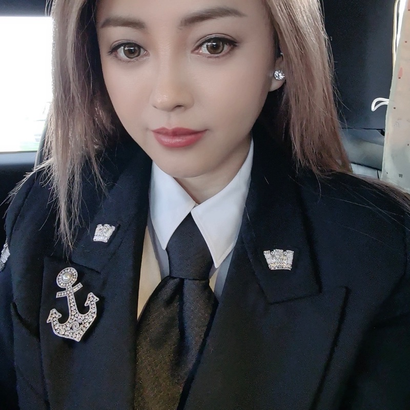 Chanel 銀色 船錨胸針 尺寸約7cm-4