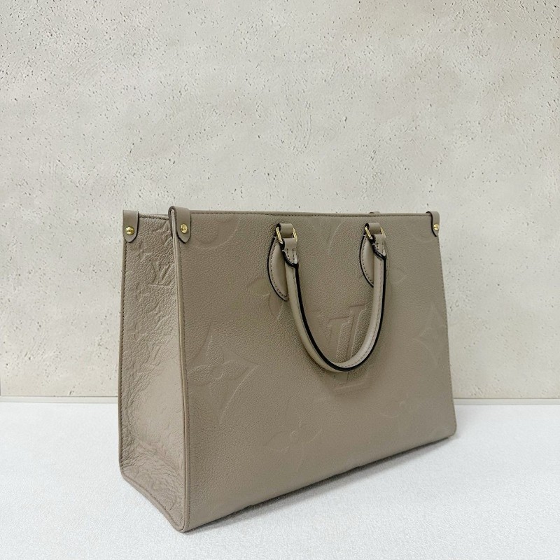LV onthego medium 全皮大象灰 中號-2