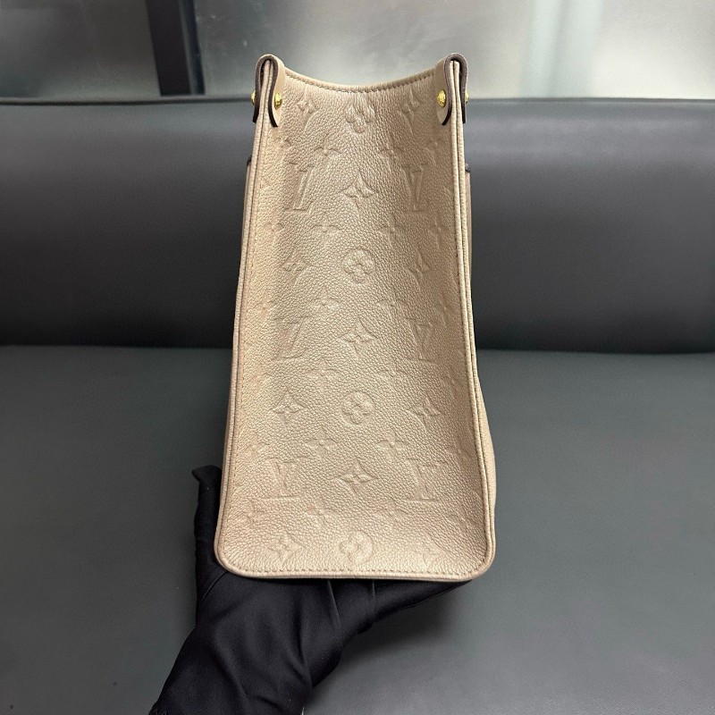 LV onthego medium 全皮大象灰 中號-12