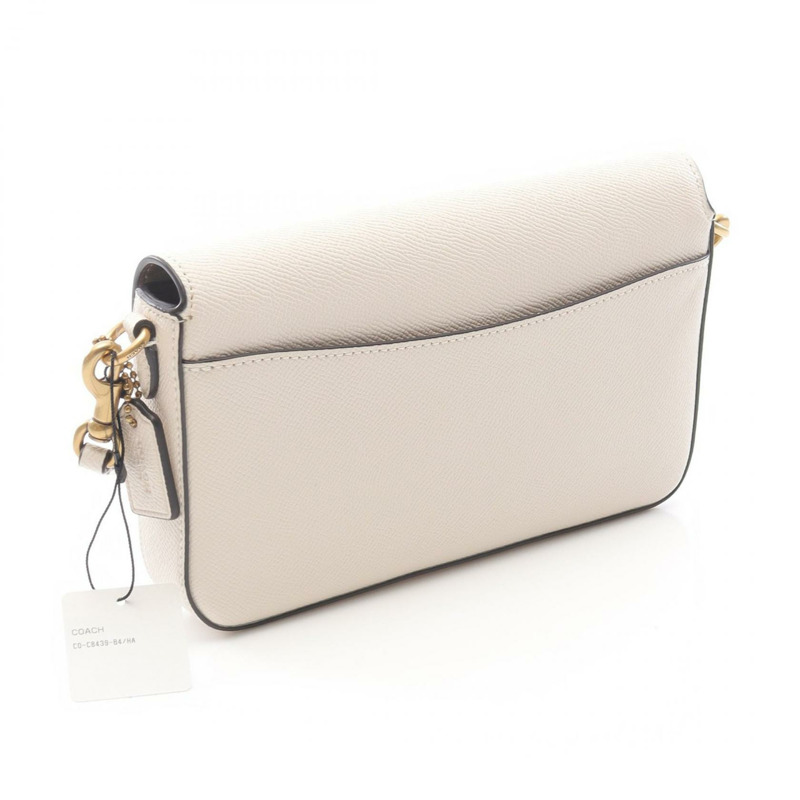 COACH Win 斜背包單肩包 C8439/B4/HA 白色皮革 全新 女士-1