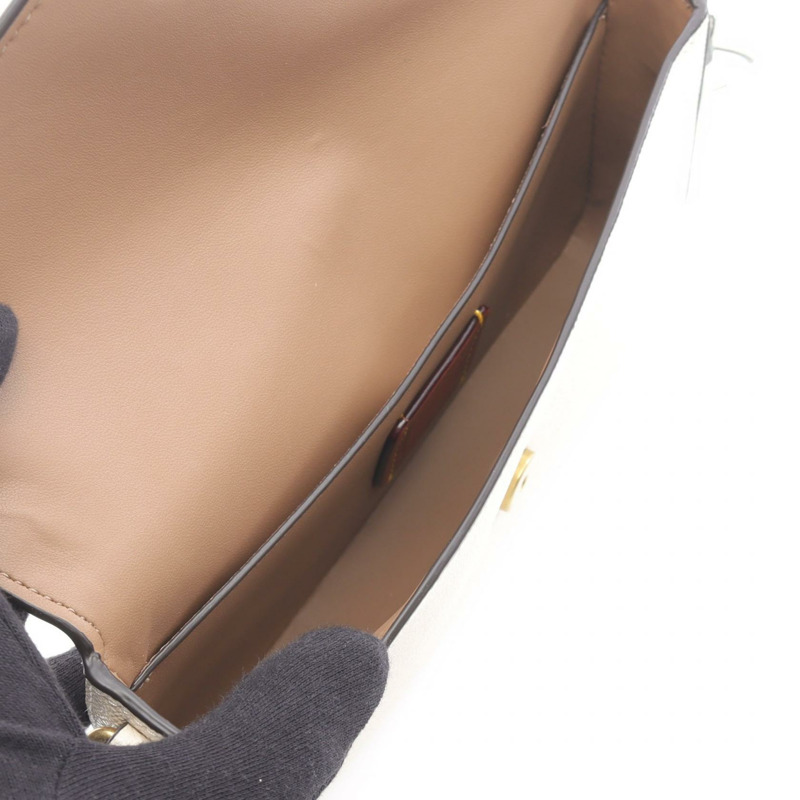 COACH Win 斜背包單肩包 C8439/B4/HA 白色皮革 全新 女士-2