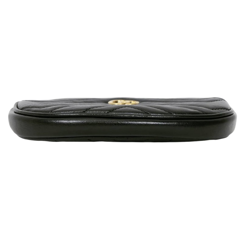 Gucci GG Marmont Oval Pouch Bag 古馳黑色馬蒙圓餅包-6