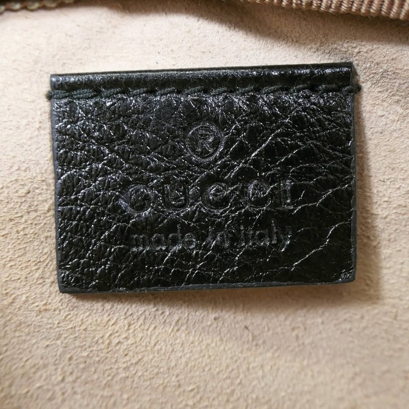 Gucci GG Marmont Oval Pouch Bag 古馳黑色馬蒙圓餅包-7