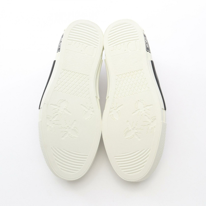 Christian Dior B23 低筒運動鞋 Oblique 織物橡膠 白色 海軍藍 #39 女款-3