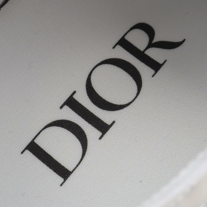 Christian Dior B23 低筒運動鞋 Oblique 織物橡膠 白色 海軍藍 #39 女款-4