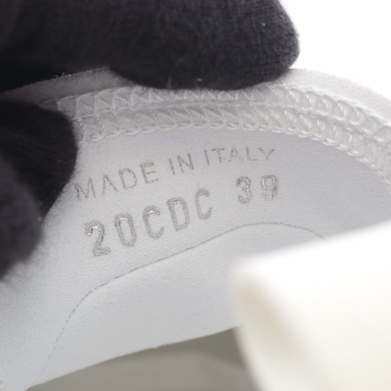 Christian Dior B23 低筒運動鞋 Oblique 織物橡膠 白色 海軍藍 #39 女款-5