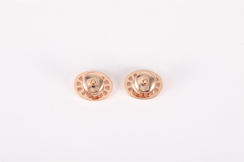 HERMES(愛馬仕)  18K玫瑰金 鑽石 玫瑰金 chaine dancre divine 豬鼻子 鑲鑽 耳環 18K-5