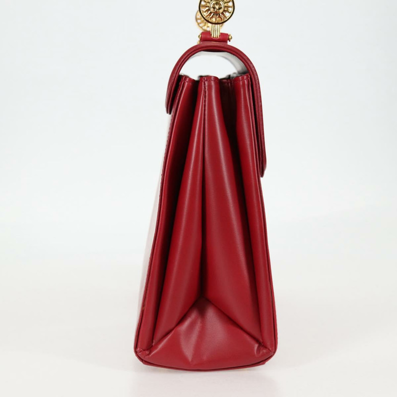 【日本直送】范思哲 (VERSACE) 手提包 皮革 紅色 金色 正品 ac3851V-3