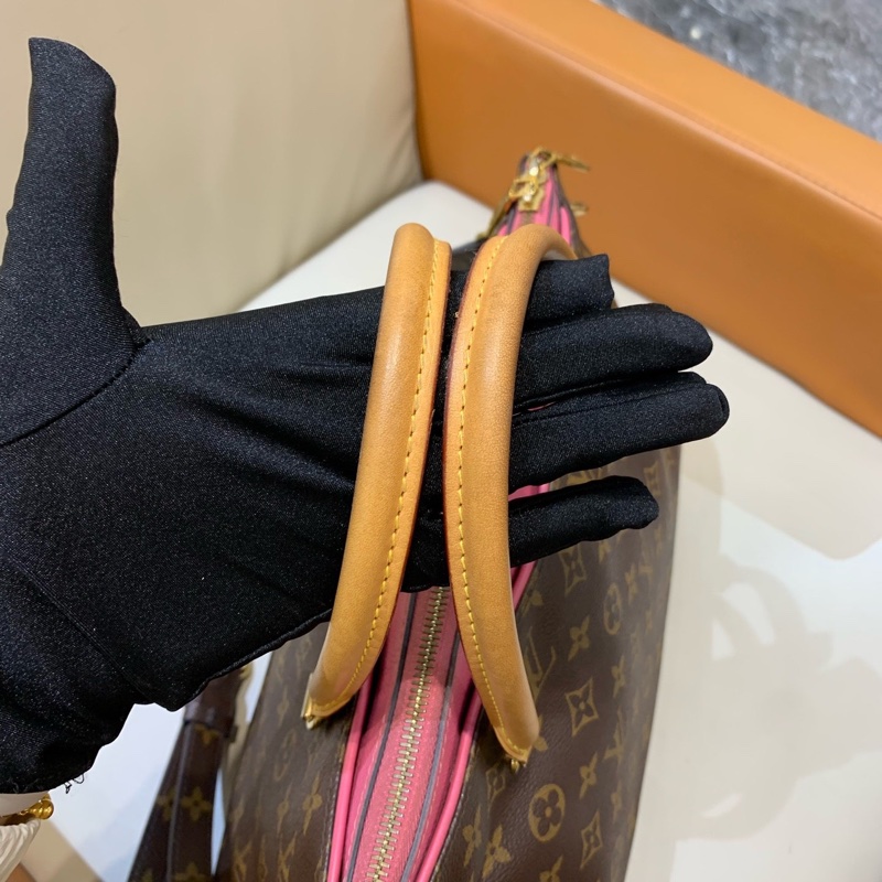 LV/路易威登 傳奇手袋 Pallas 托特包 老花 帆布塗層-6