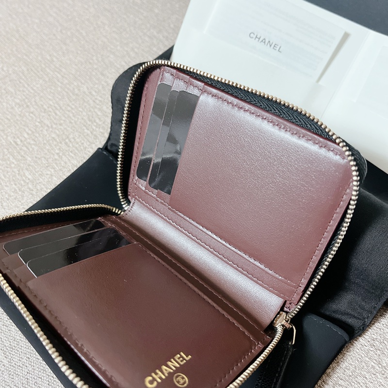 全新現貨 日本帶回 Chanel 香奈兒 經典ㄇ型拉鍊 25S 卡夾-2