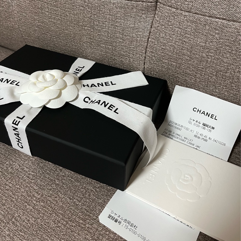 全新現貨 日本帶回 Chanel 香奈兒 經典ㄇ型拉鍊 25S 卡夾-3