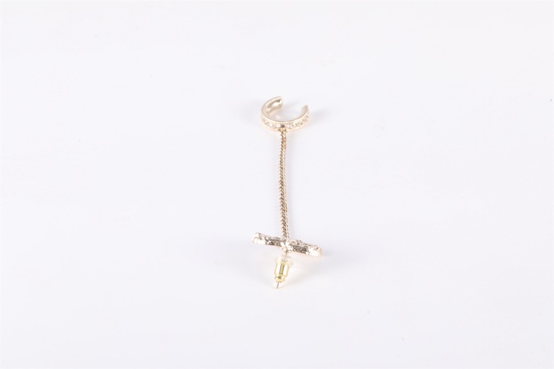 CHANEL(香奈兒) 合金 21P 單只 雙C 耳釘 耳掛 耳骨夾-2