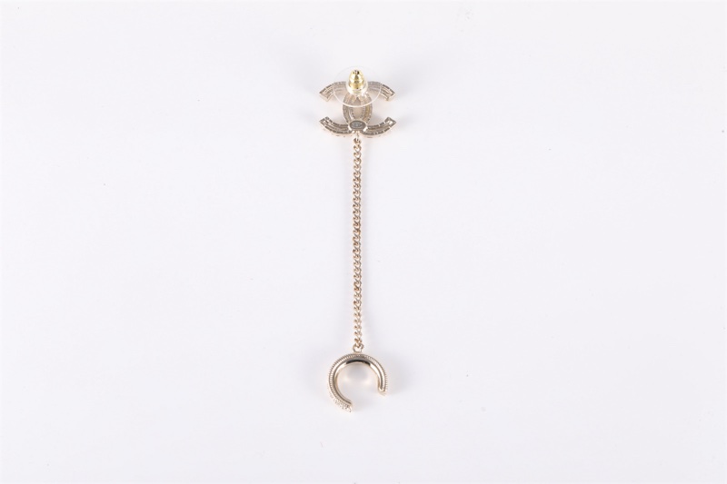 CHANEL(香奈兒) 合金 21P 單只 雙C 耳釘 耳掛 耳骨夾-4