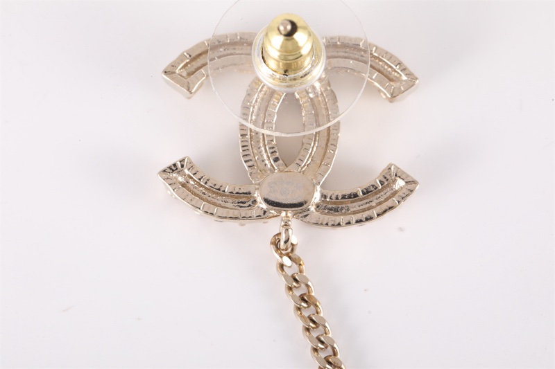 CHANEL(香奈兒) 合金 21P 單只 雙C 耳釘 耳掛 耳骨夾-5