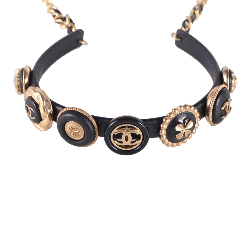 CHANEL(香奈兒)  合金 22A 手工坊 皮質項圈 chocker-4