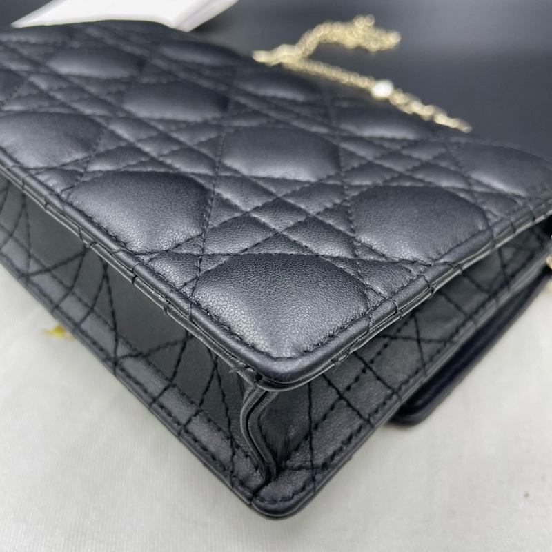 Dior迪奧Lady woc 斜挎珍珠鏈條包  尺寸約19.5x12.5x5-16