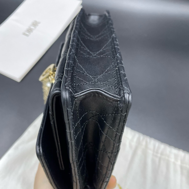 Dior迪奧Lady woc 斜挎珍珠鏈條包  尺寸約19.5x12.5x5-17