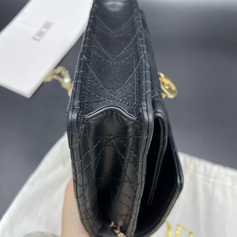 Dior迪奧Lady woc 斜挎珍珠鏈條包  尺寸約19.5x12.5x5-18