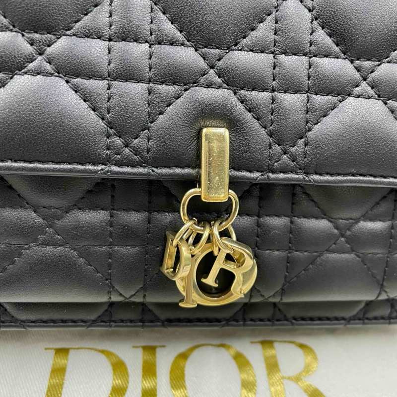 Dior迪奧Lady woc 斜挎珍珠鏈條包  尺寸約19.5x12.5x5-19