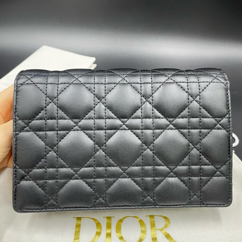 Dior迪奧Lady woc 斜挎珍珠鏈條包  尺寸約19.5x12.5x5-2