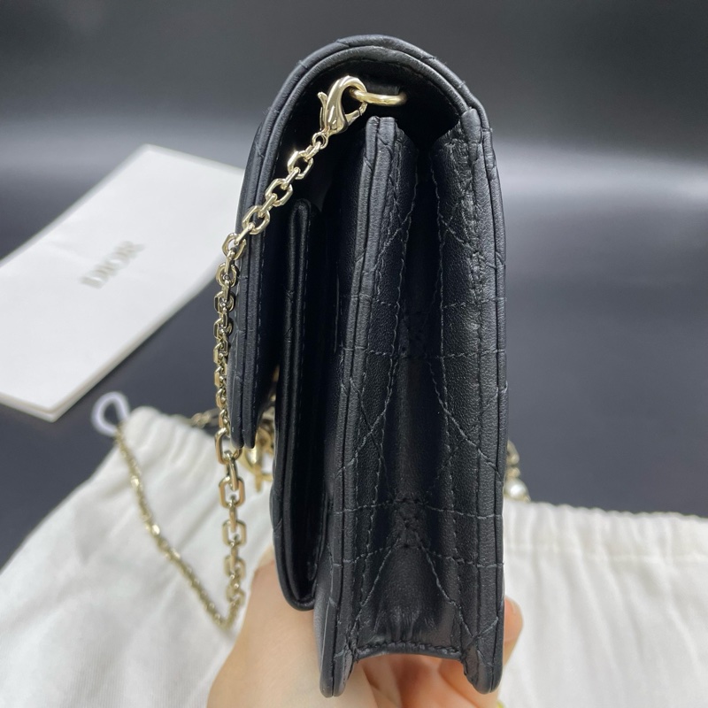 Dior迪奧Lady woc 斜挎珍珠鏈條包  尺寸約19.5x12.5x5-5