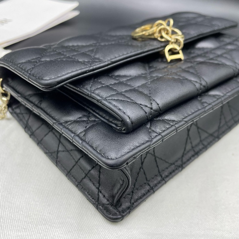 Dior迪奧Lady woc 斜挎珍珠鏈條包  尺寸約19.5x12.5x5-6