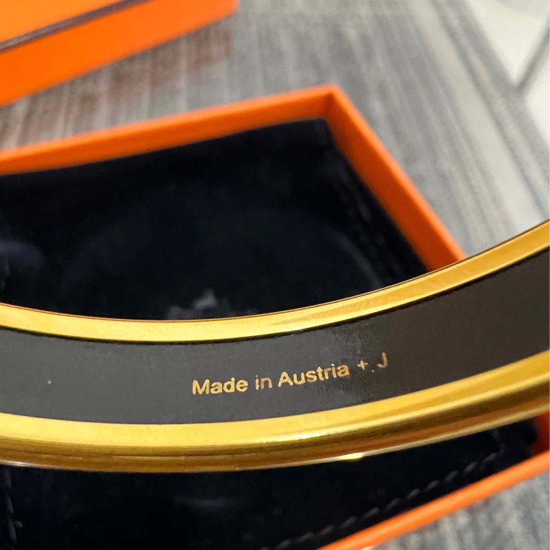 HERMES 手鐲琺瑯面經典手鐲 經典橙色 尺寸約19cm ~-4