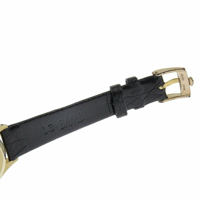 勞力士蠔式恆動腕錶,1130 型機芯,6619 型,黃金材質,壓花皮革,1966 年,自動上鍊,模擬顯示,海軍藍錶盤,女士腕錶-8