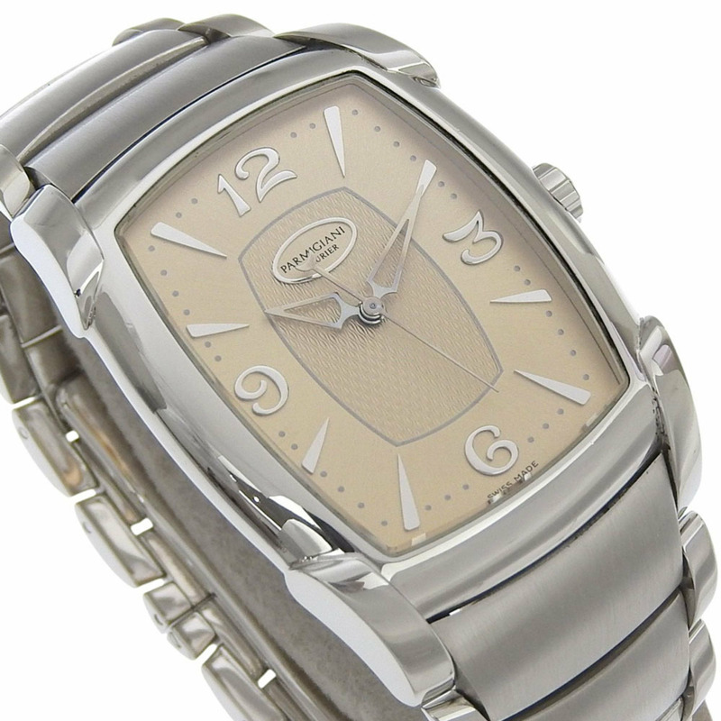 Parmigiani Fleurier Forma Grande 限量版男士手錶，41/100 機芯 331，PE009272，不銹鋼自動上鍊，模擬顯示，香檳金色錶盤，限量 100 枚-2